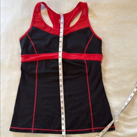 Tuff Athletics Tank Top Red and Black for Active Comfort Women's - Picture 2 of 12